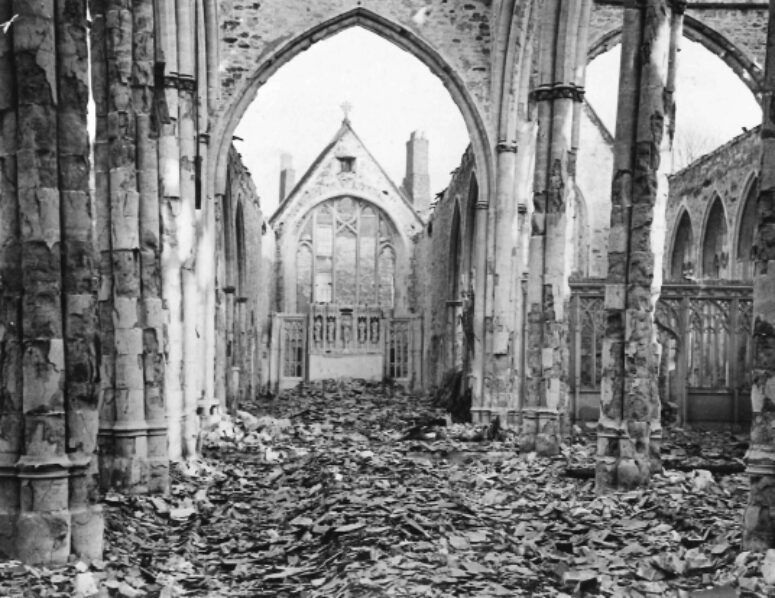 Bombed Temple Church