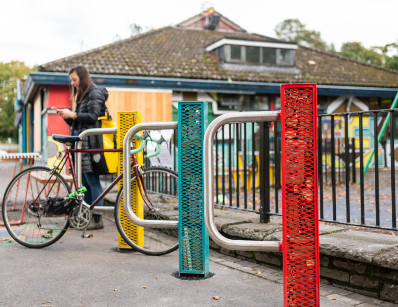 Colourful street furniture