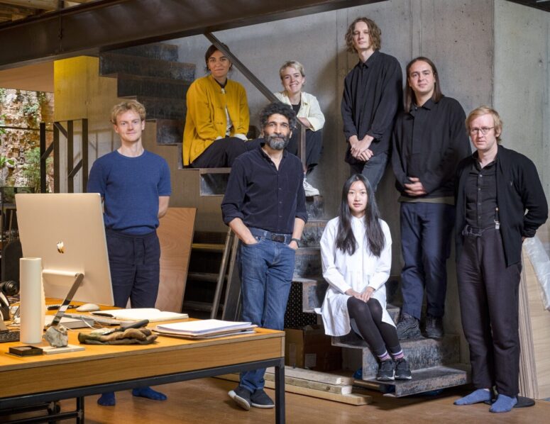 A photograph of Groupwork studio standing on the internal staircase of 15 Clerkenwell Close.